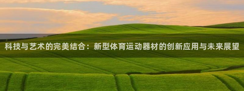 J9官方正版app新能源:科技与艺术的完美结合:新型体育运动